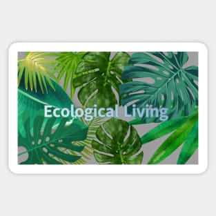 Eco-local living,palm tree,summer,summertime,summer season Sticker